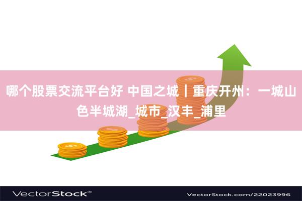 哪个股票交流平台好 中国之城｜重庆开州：一城山色半城湖_城市_汉丰_浦里
